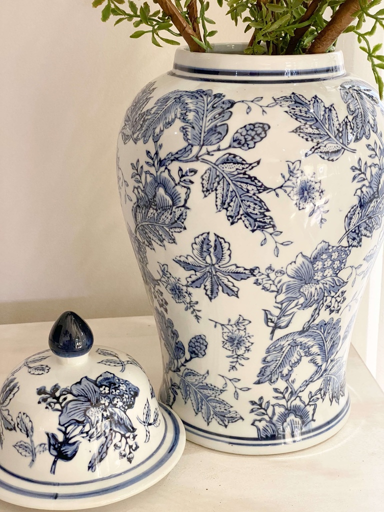 Ginger Jar Azul y Blanco