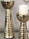 Set de 2 candelabros dorados melanie