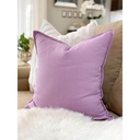 Forro de Cojin Lila de algodón