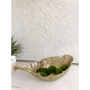 Hoja tipo bowl dorada