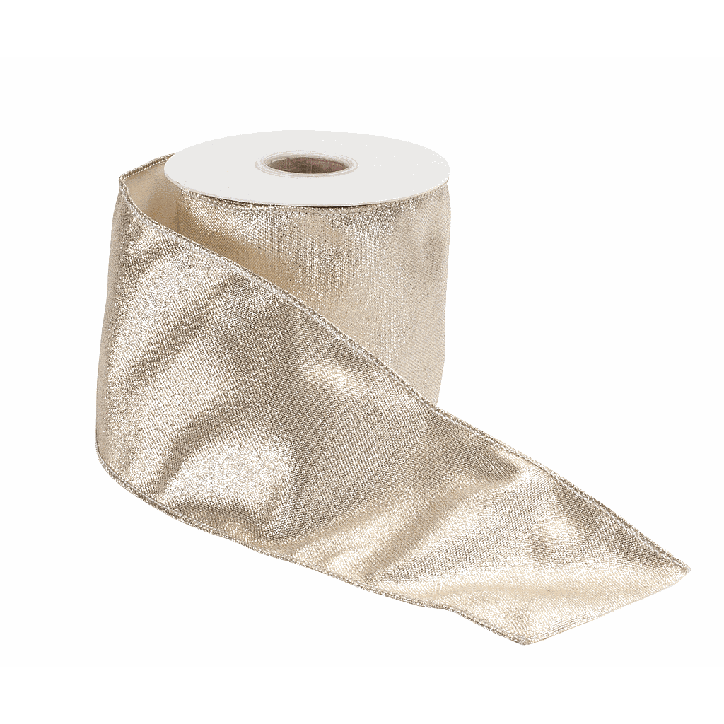 Rollo de Cinta Dorada con Alambre