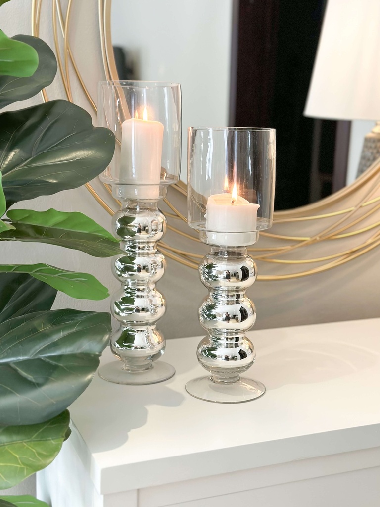 Set de 2 Candelabros espejados