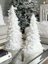 Set de 2 arboles de plumas blancas