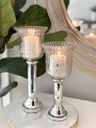 Set de 2 candelabros de mercurio Olivia