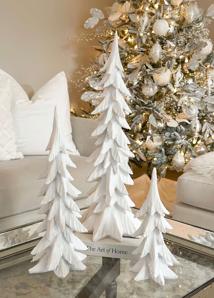 Set de 3 Arboles Blancos