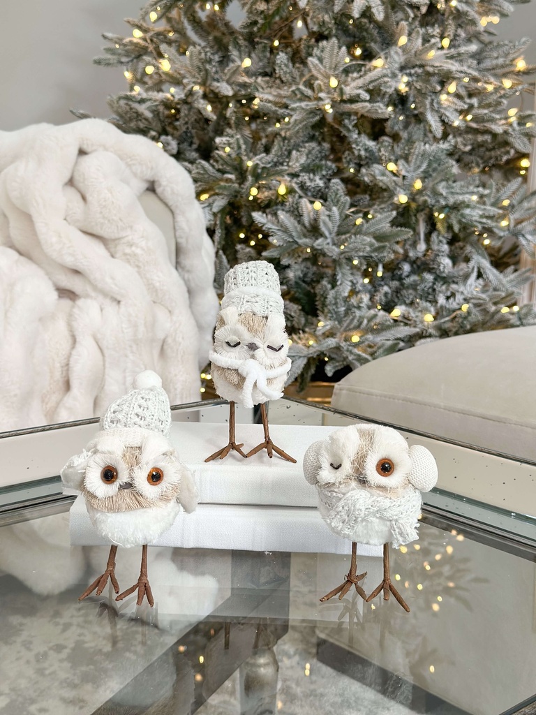 Set de 3 Buhos Decorativos