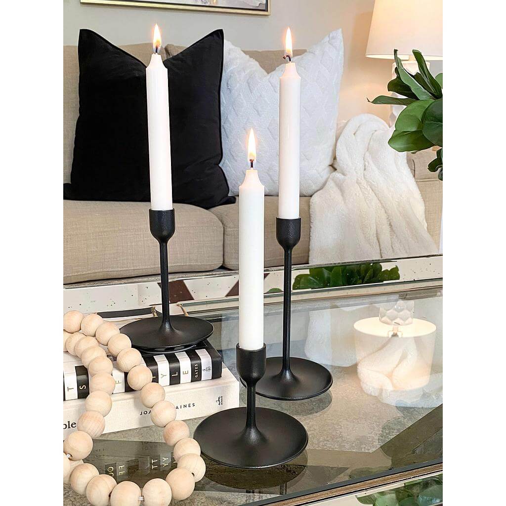 Set de 3 Candelabros negros