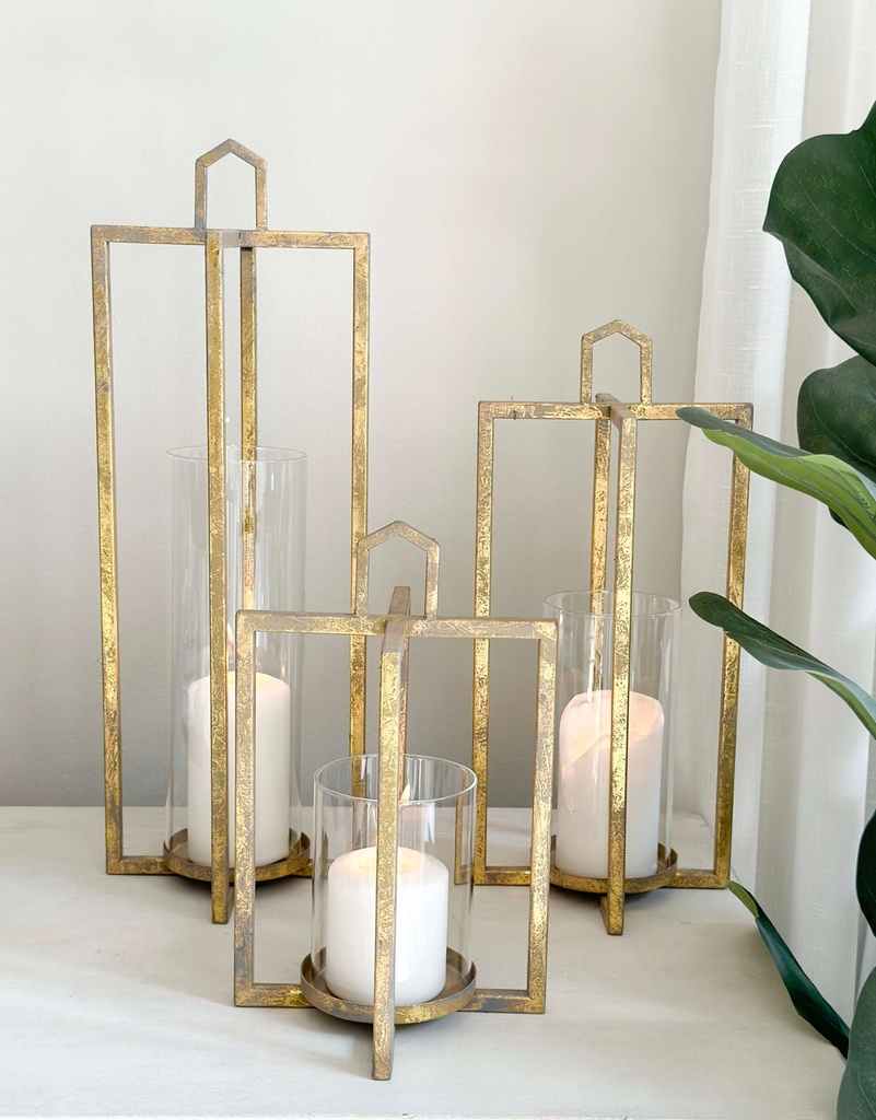 Set de 3 Linternas Basilica vintage