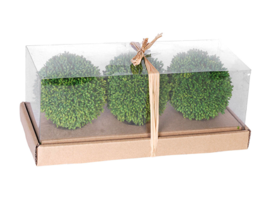 Set de 3 esferas decorativas pequeñas