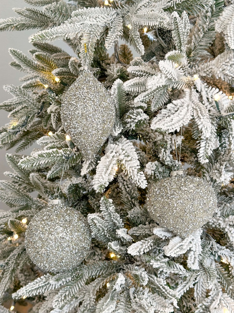 Set de 3 esferas plateadas