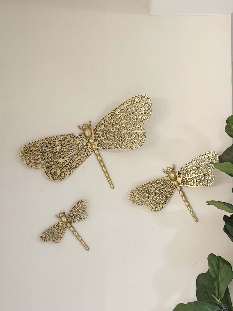 Set de 3 libelulas de pared