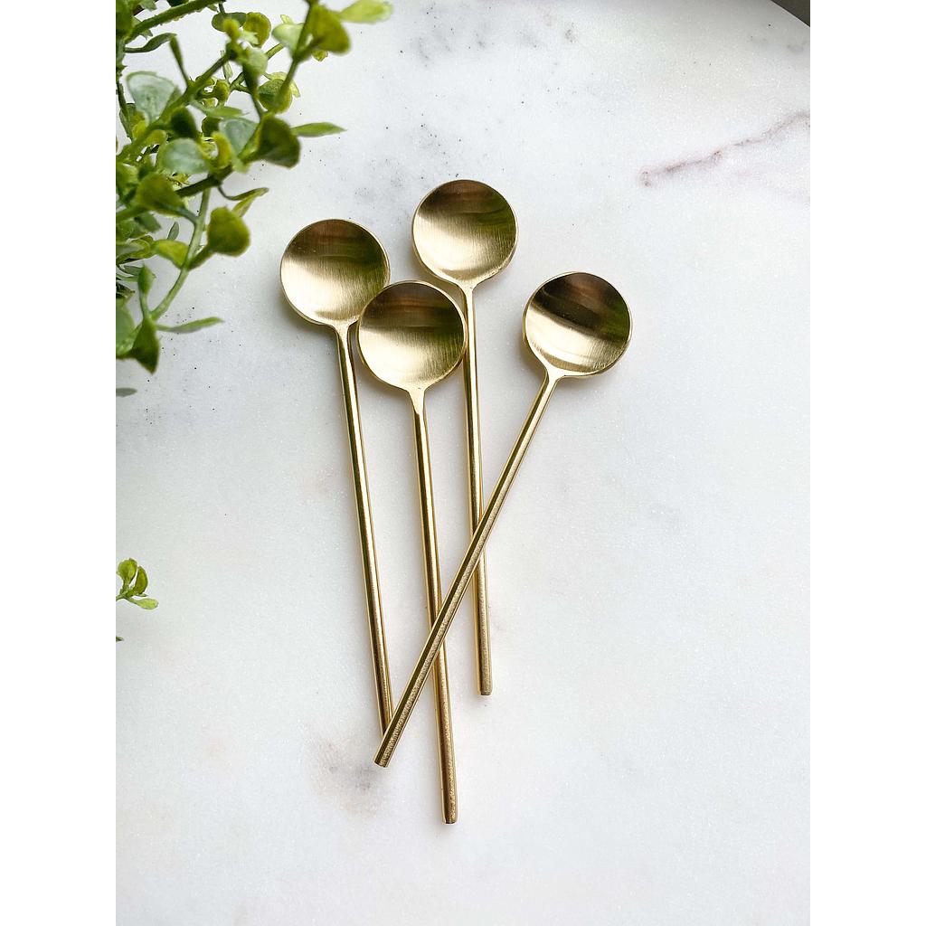 Set de 4 cucharas pequeñas modernas