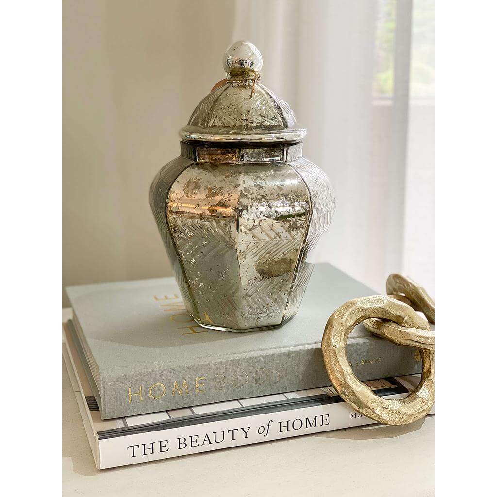 Vintage Mercury Glass Jar