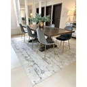 Alfombra abstracta Taupe y azul Quarry