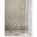 Arbol Plateado con Cristales (3 Tamaños)