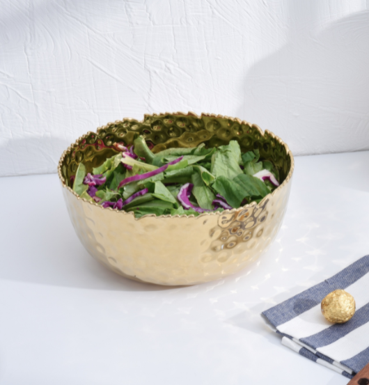 Bowl de porcelana dorado (2 tamaños)