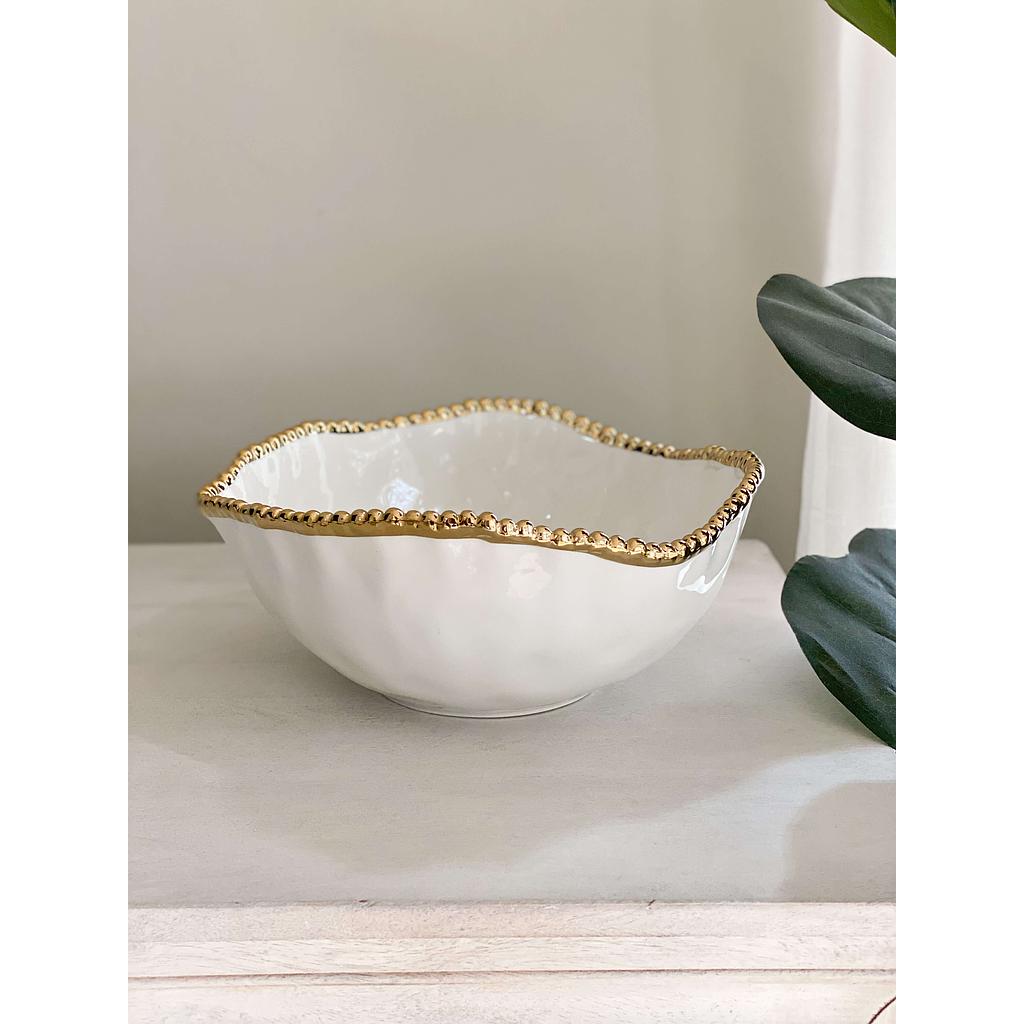 Bowl para servir dorado