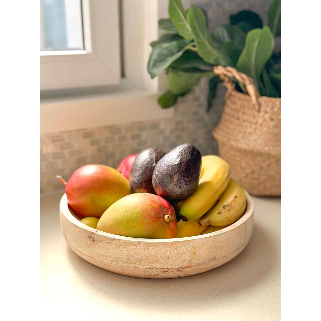 Bowls de madera de mango (Tres tamaños)