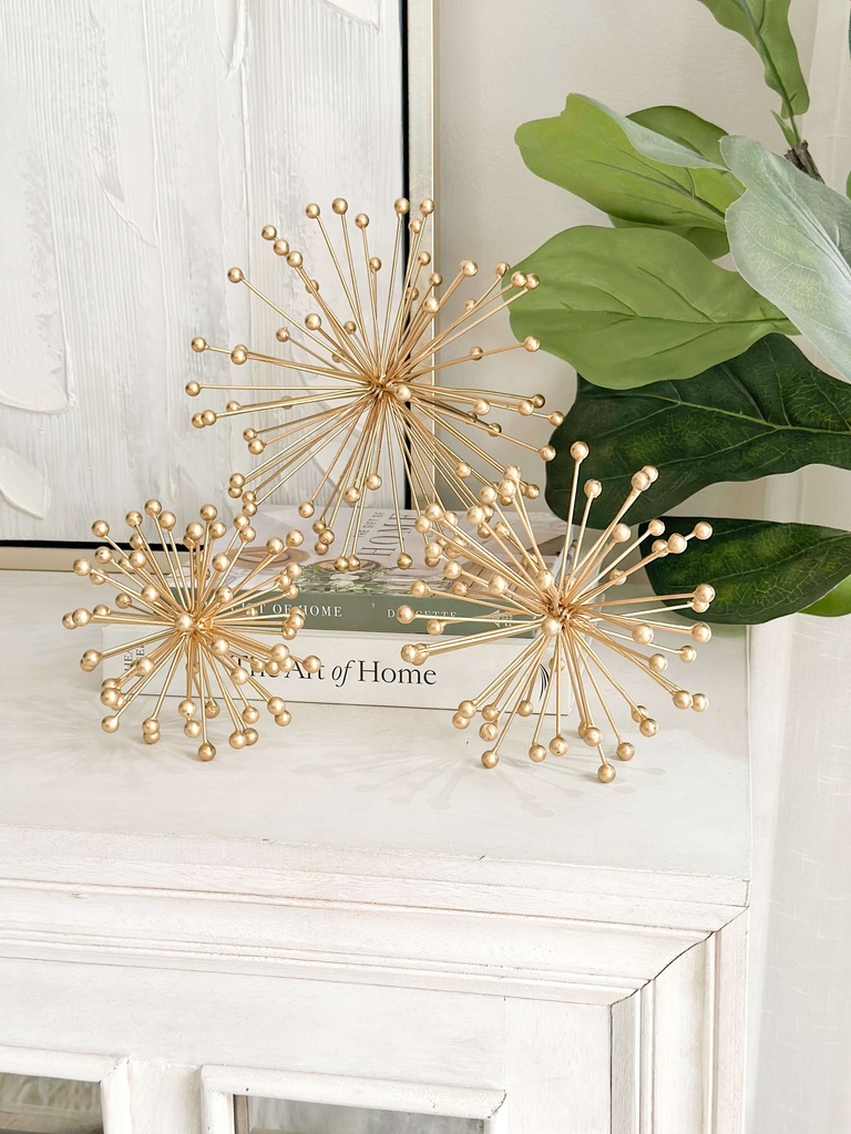 Esfera starburst dorada (3 tamaños)