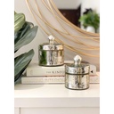 Mercury glass Candy Jar