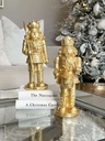 Nutcrackers dorados hoja de oro