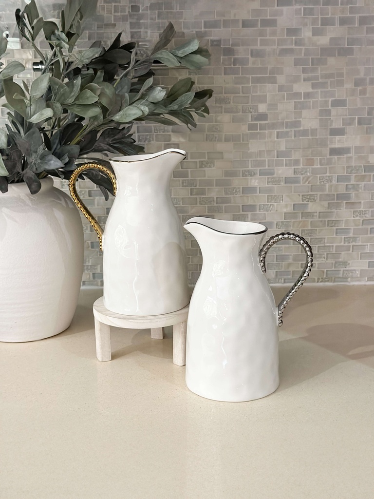 Pichel de Porcelana (Dorado y Plateado)