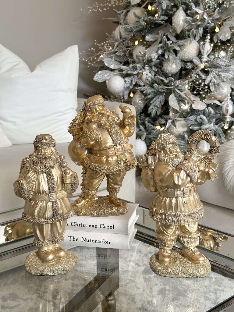 Santas dorados (3 estilos)