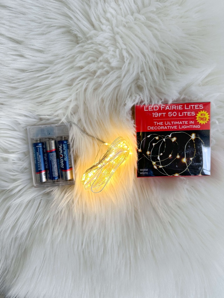 Juego de luces LED de hadas con baterias