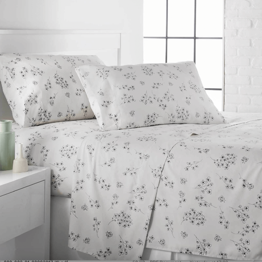 Juego de sabanas florsitas twin