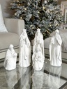 Nacimiento tallado blanco 5 piezas