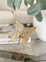 Mariposa dorada de aluminio grande