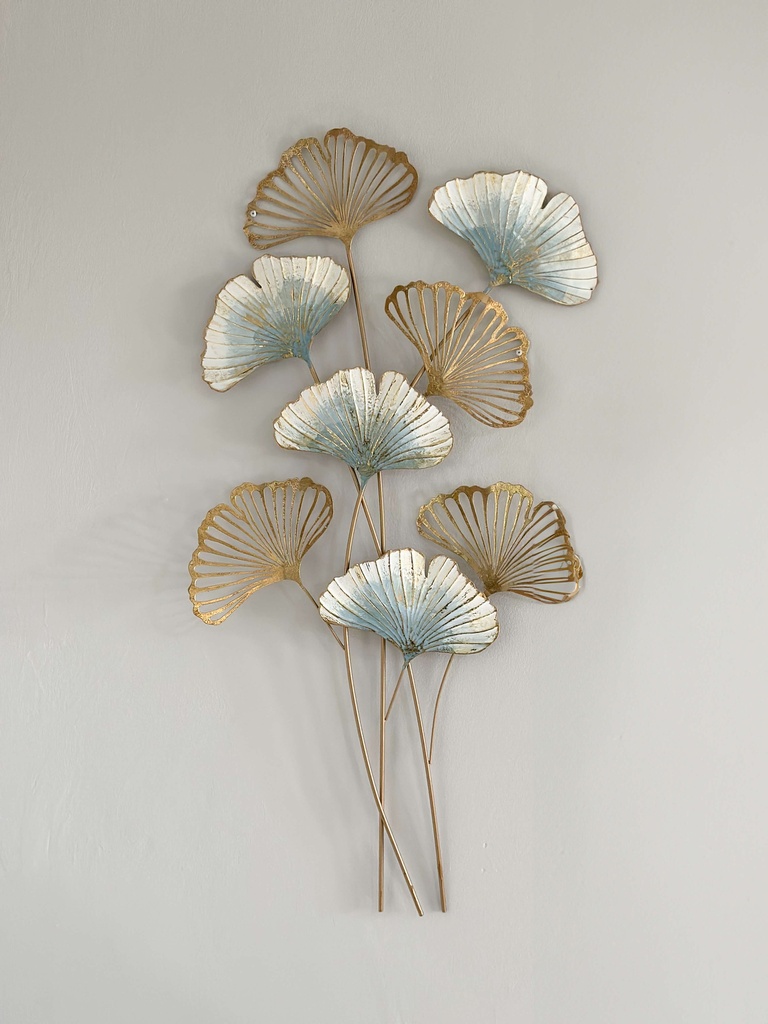 Placa de pared tipo hojas