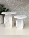 Cake stand de marmol entrelazada