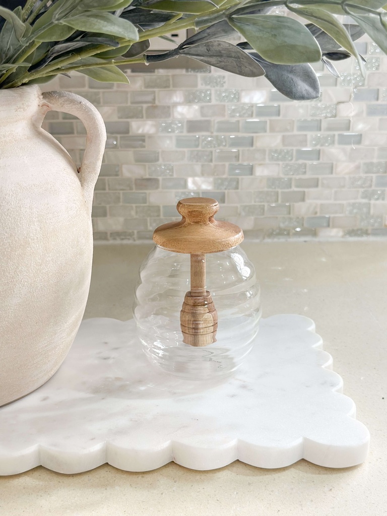 Honey jar glass y acacia