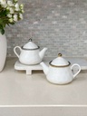 Tetera de porcelana (Dorado y Plateado)