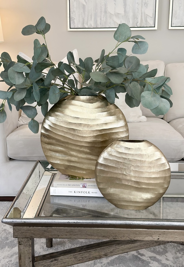 Base flat redonda dorada (2 Tamaños)