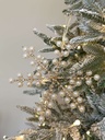 Snowflakes dorado con perlas