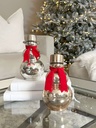 Snowman de mercury glass (2 Opciones)