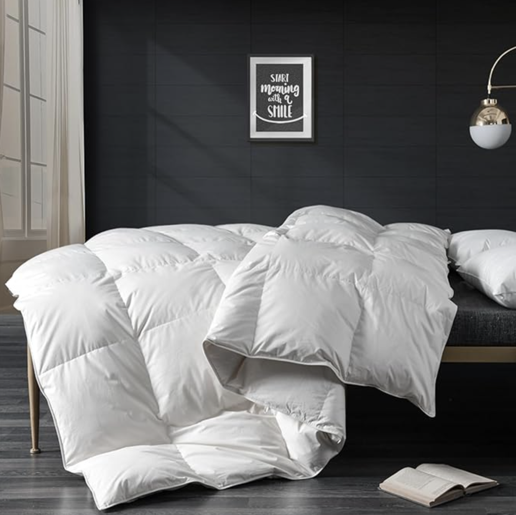 Relleno de duvet de plumas de ganso grueso