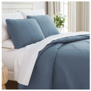 Quilt Set Chevron Blue