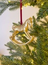 Ornamento de caballito de resina