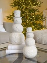 Snowman blancos brillantes (2 Tamaños)