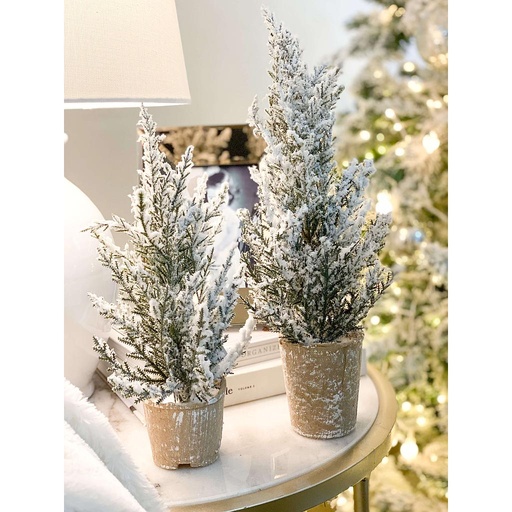 Arbolitos nevados pequeños (2 tamaños)