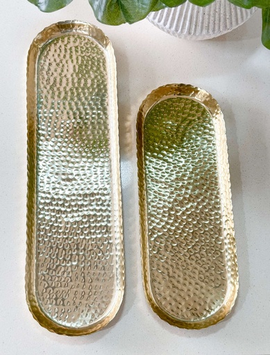 Bandeja ovalada dorada (2 Tamaños)