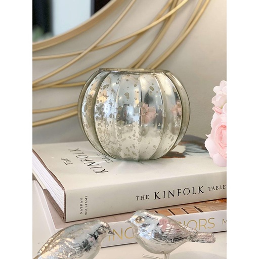 [76500] Base pumpkin de mercury glass