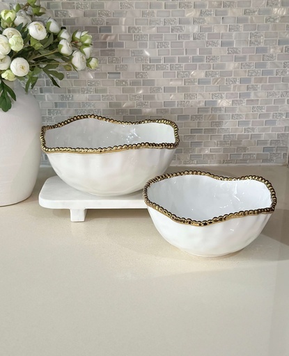 Bowl para servir dorado