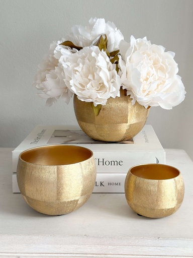 Bowls dorados con textura (3 Tamaños)