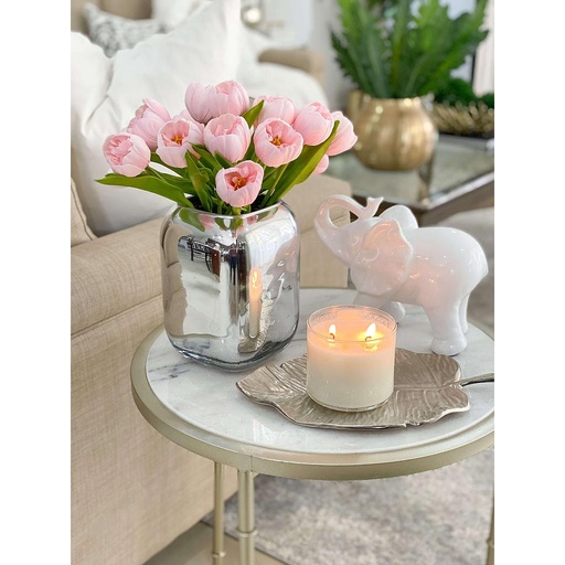 [2260028LP] Bunch de 6 tulipanes rosados abiertos