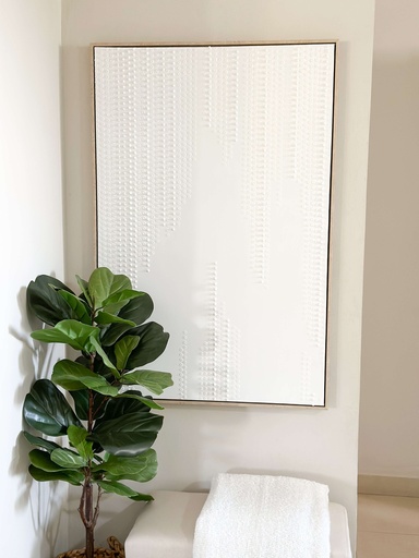 [88875] Cuadro blanco moderno con textura