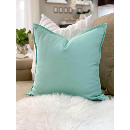 Forro de Cojin verde menta de algodón